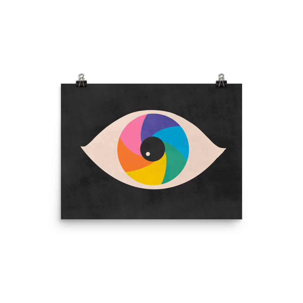 Rainbow Eye Poster Print