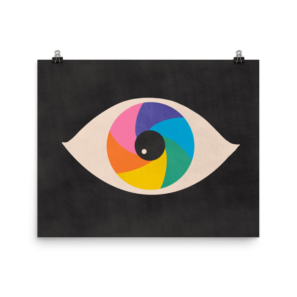 Rainbow Eye Poster Print