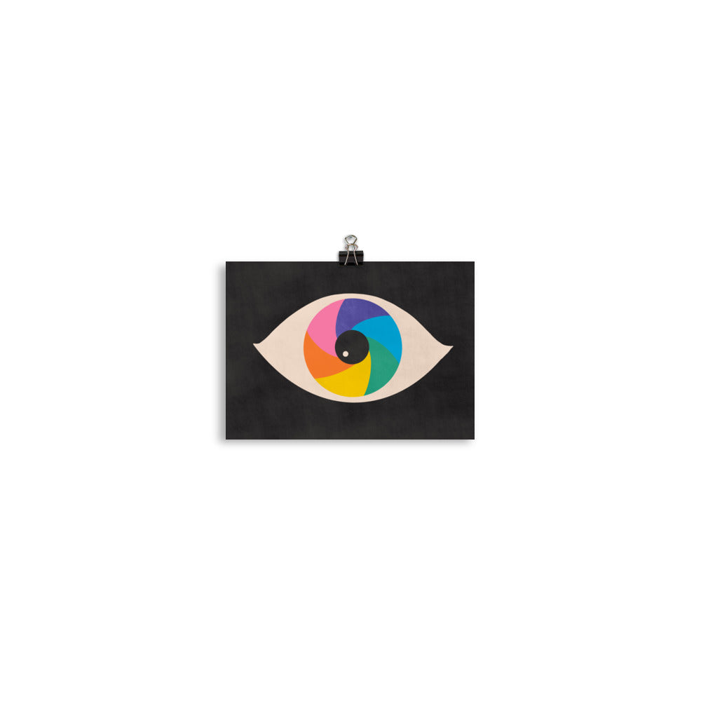 Rainbow Eye Poster Print