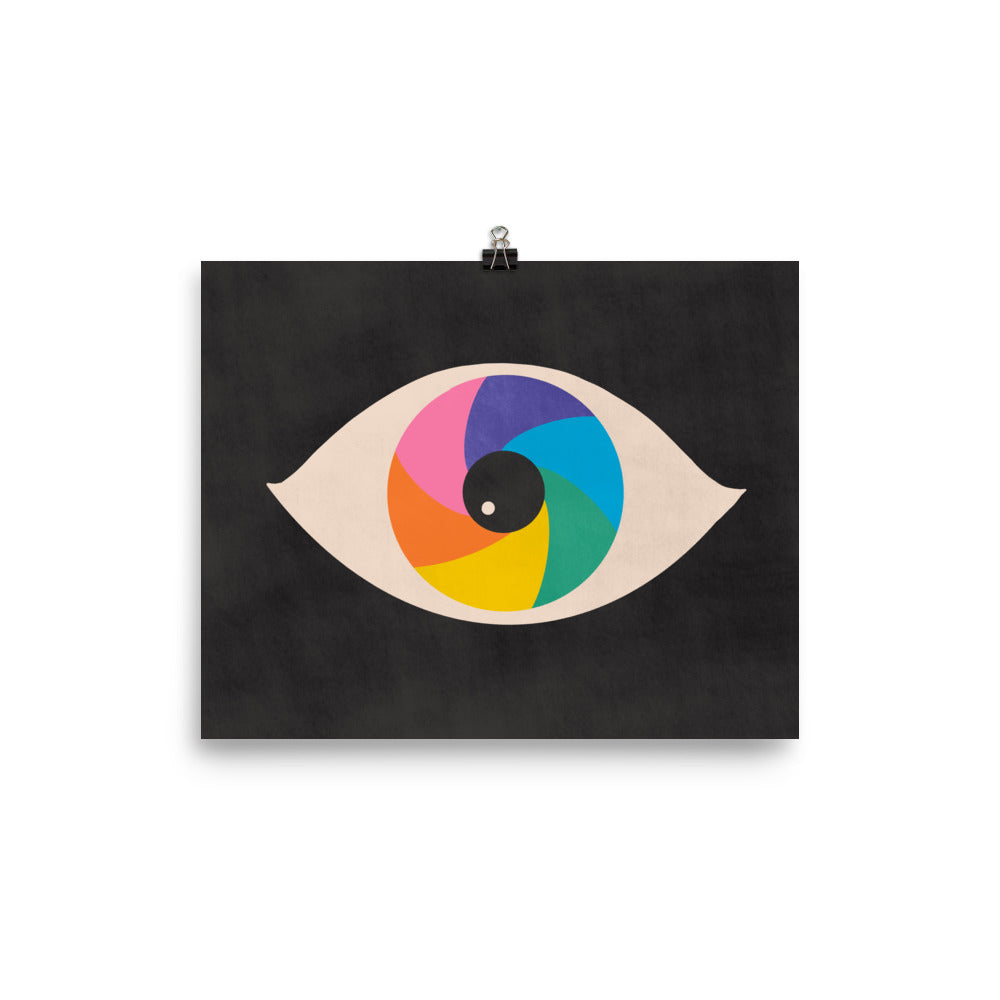 Rainbow Eye Poster Print