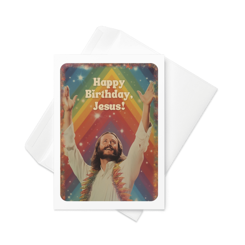 Happy Birthday, Jesus! 5x7 Greeting Card