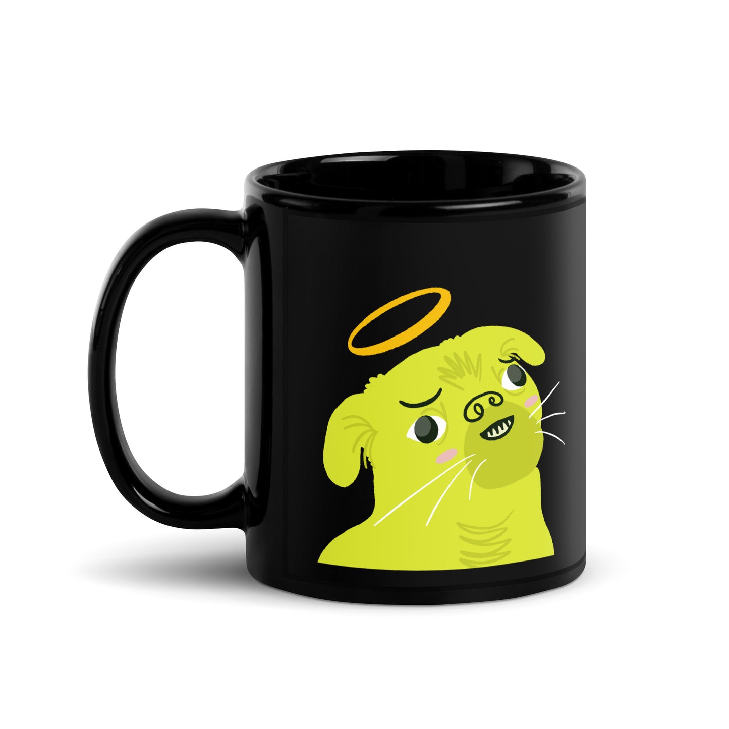 Angel and Devil Pugs 2-Sided Coffee Mug