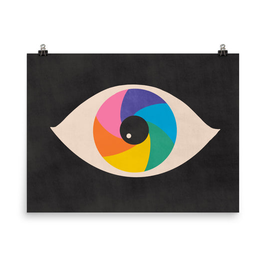 Rainbow Eye Poster Print