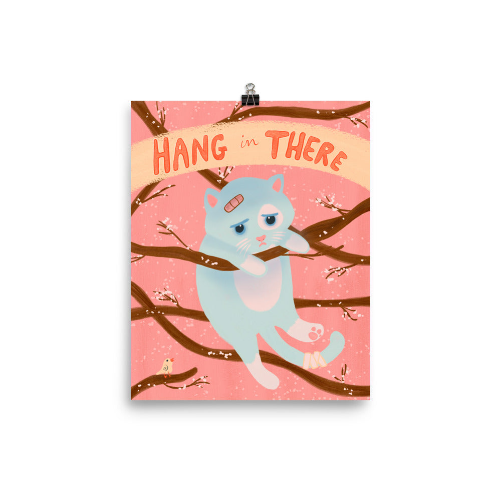 Hang In There Kitten Poster Print