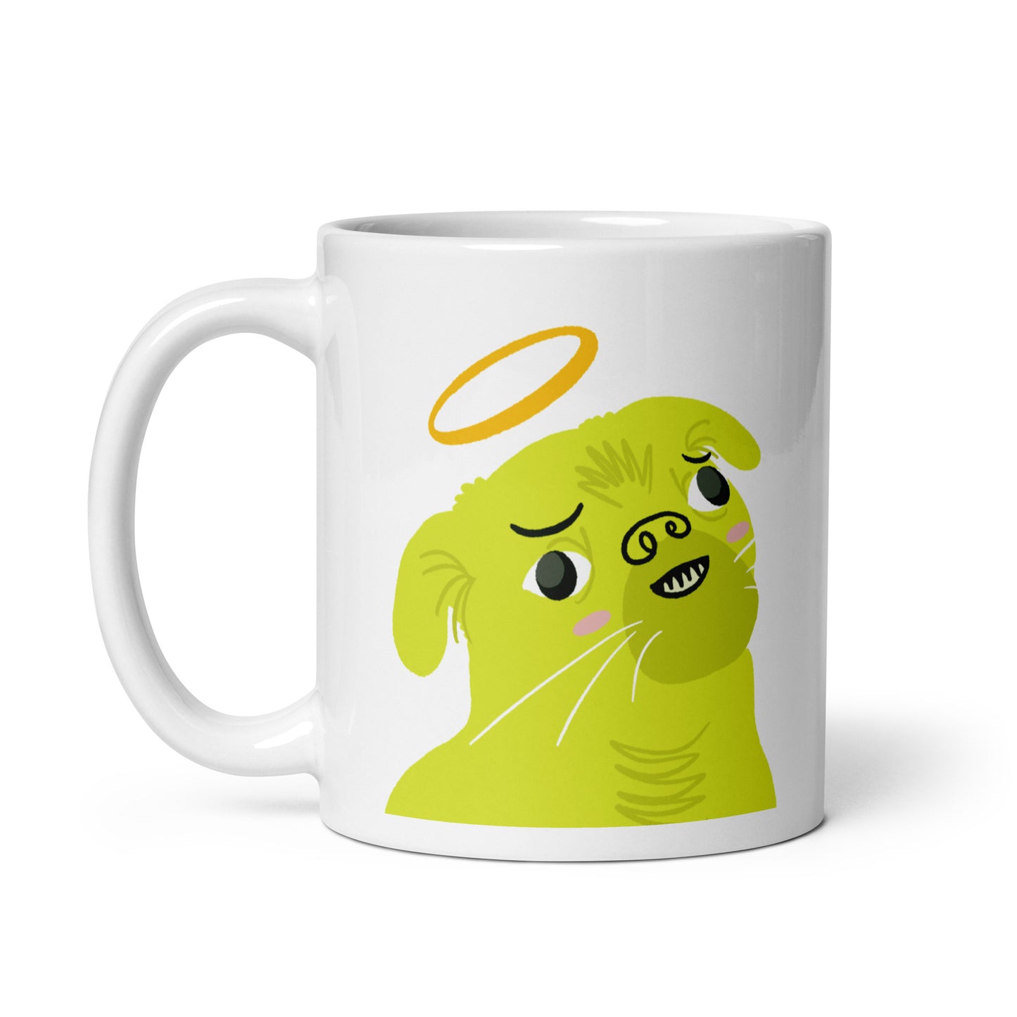 Angel and Devil Pugs 2-Sided Coffee Mug